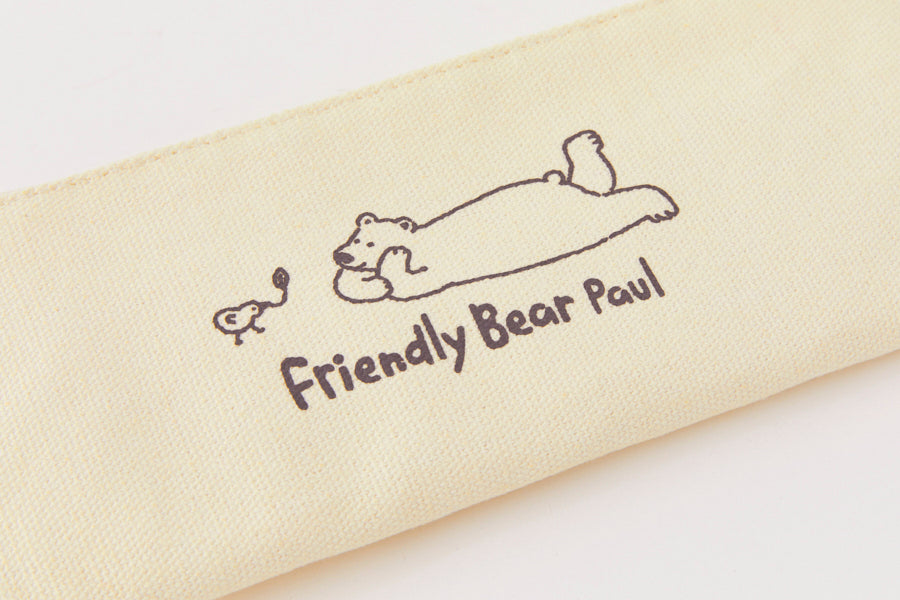 Pen Pouch Ivory Friendly Bear