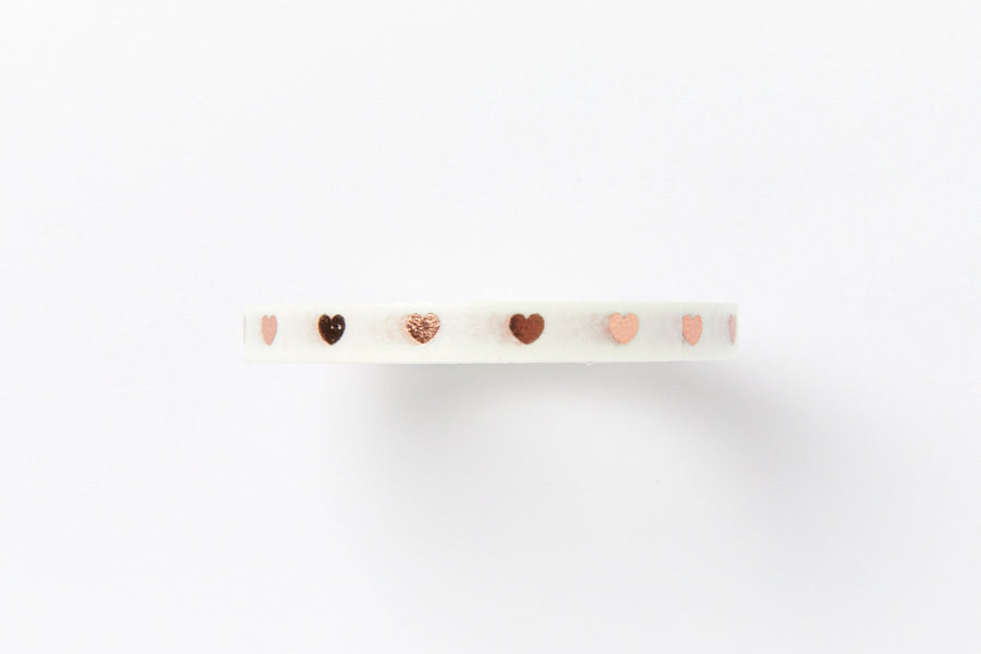Masking Tape Heart Rose Gold 5mm
