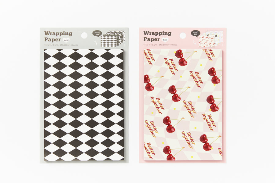 Mini Wrapping Paper Set Cherry