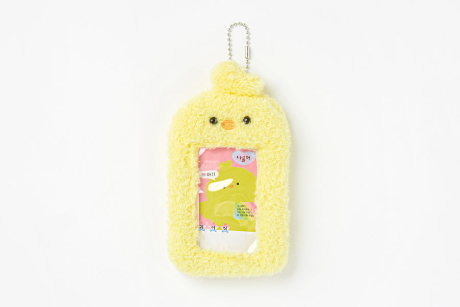 Fluffy Photo Card Case Iren Yellow