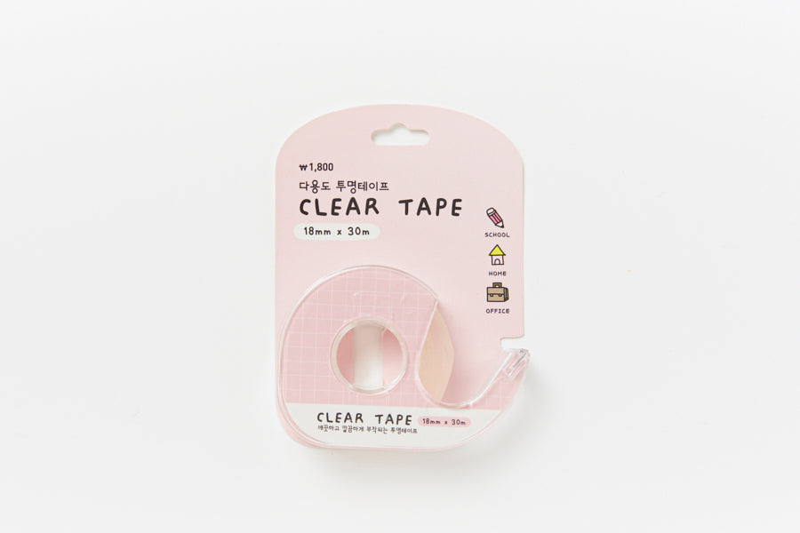 Clear Tape 18mm X 30m Pink