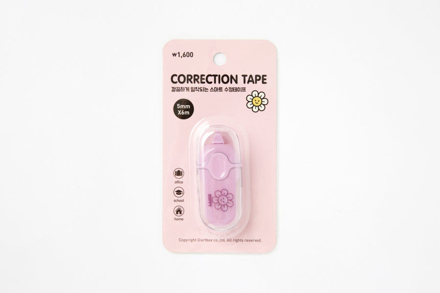 Correction Tape Capsule Flower Pink 5mm