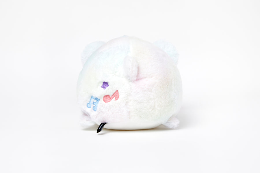 Cushion Lying Rainbow Heart Bear