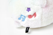 Cushion Lying Rainbow Heart Bear