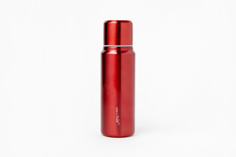 Keep Warm Steel Bottle: Red (500ml)