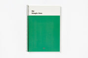 Spring Note 'My Simple Note' Green & White