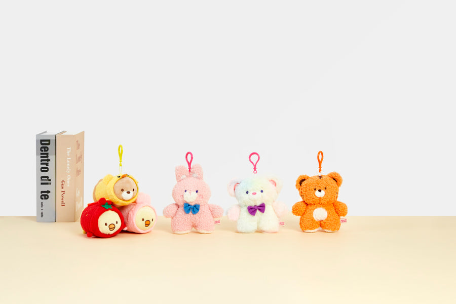 Bag Charm Rainbow Bear