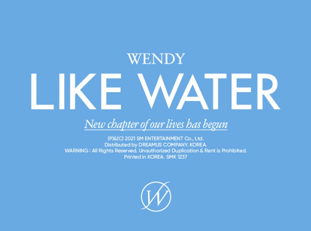 Wendy (Red Velvet) 1st Mini Album: Like Water [Jewel Case Ver Wendy (Red Velvet) 1st Mini Album: Like Water [Jewel Case Ver