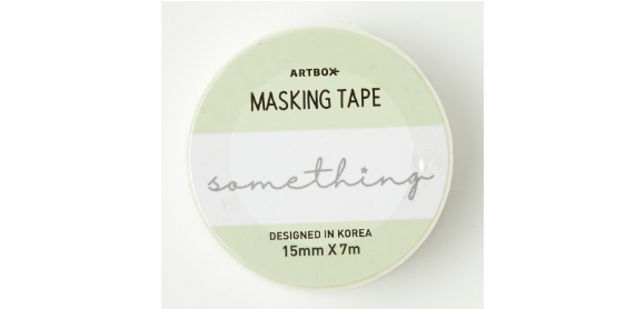 Masking Tape Something Ribbon Silver 15mm
