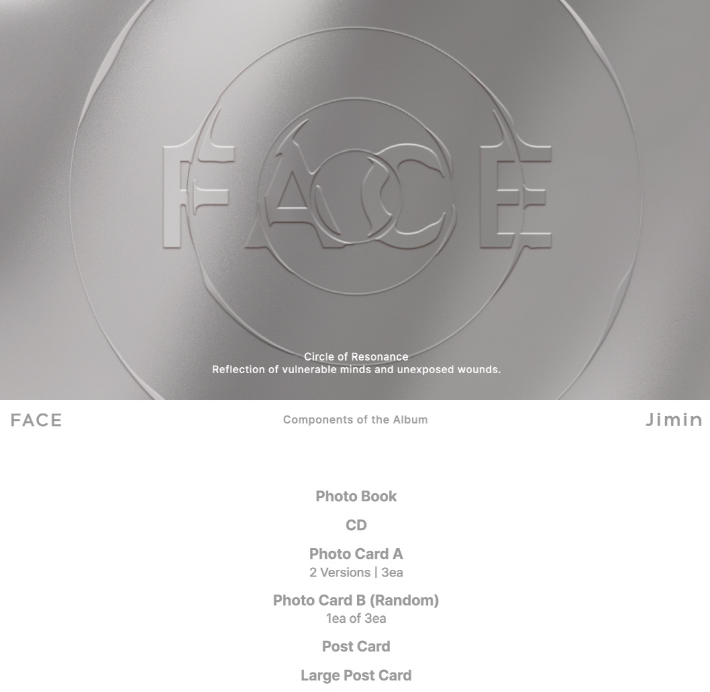 BTS Jimin 1st Album "Face"