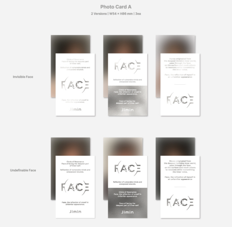 BTS Jimin 1st Album "Face"