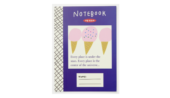 Notebook Ice Cream Navy