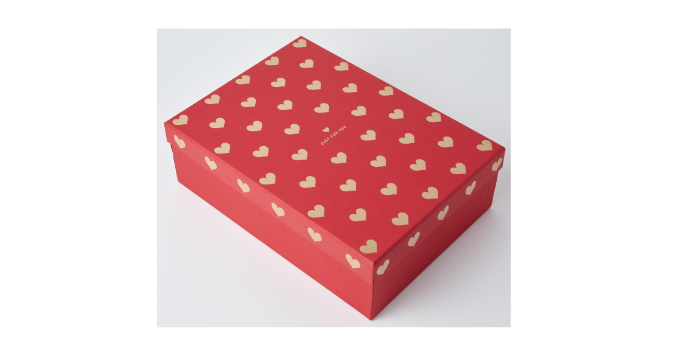 Gift Box Multi Heart Red L