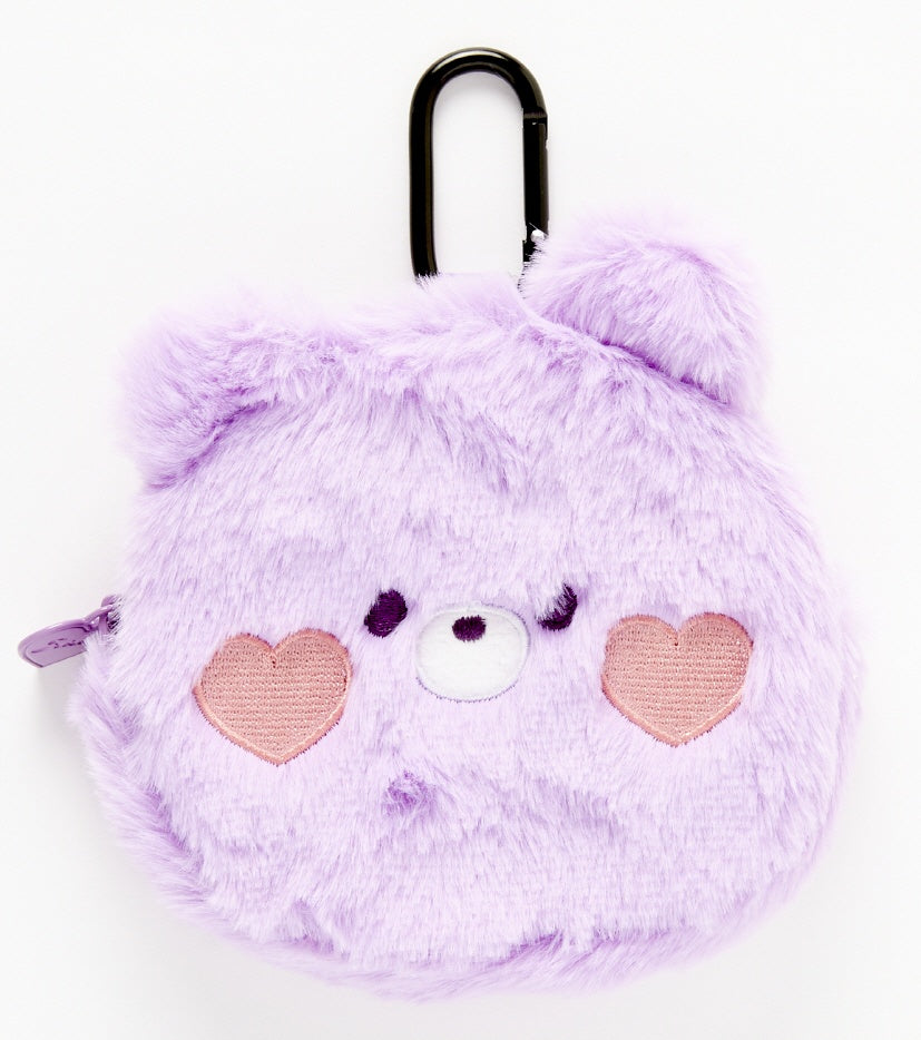 Mini Pouch Keyring: Bear (Purple)