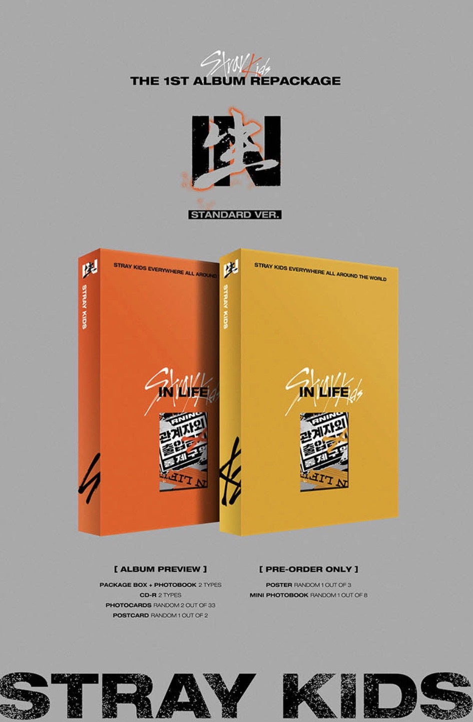 Stray Kids 1st Repackage Album "In Life" (Standard Ver.)