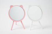 Desk Mirror Cat Pink