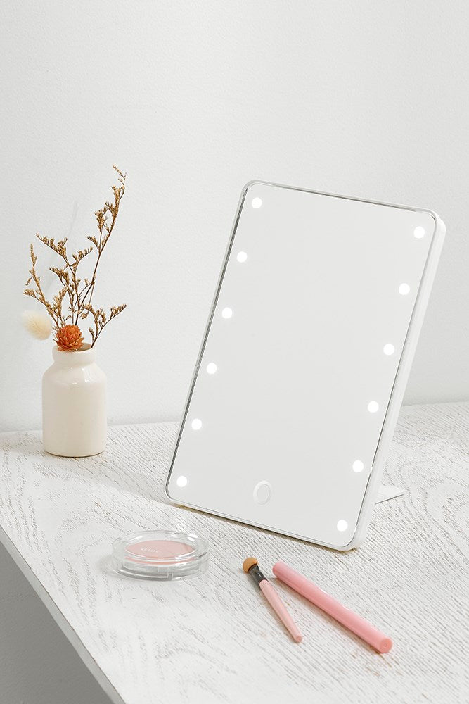 LED Table Mirror White
