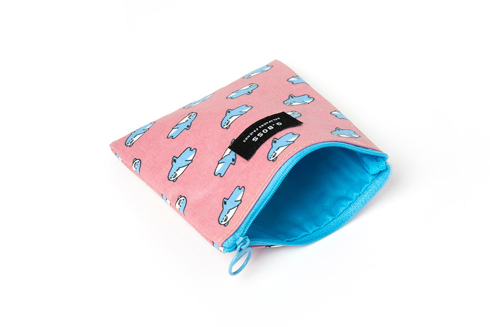 Square Pouch Boss Pink M
