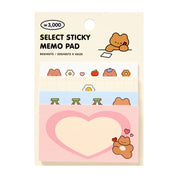 Sticky Note Pack: Bear Heart