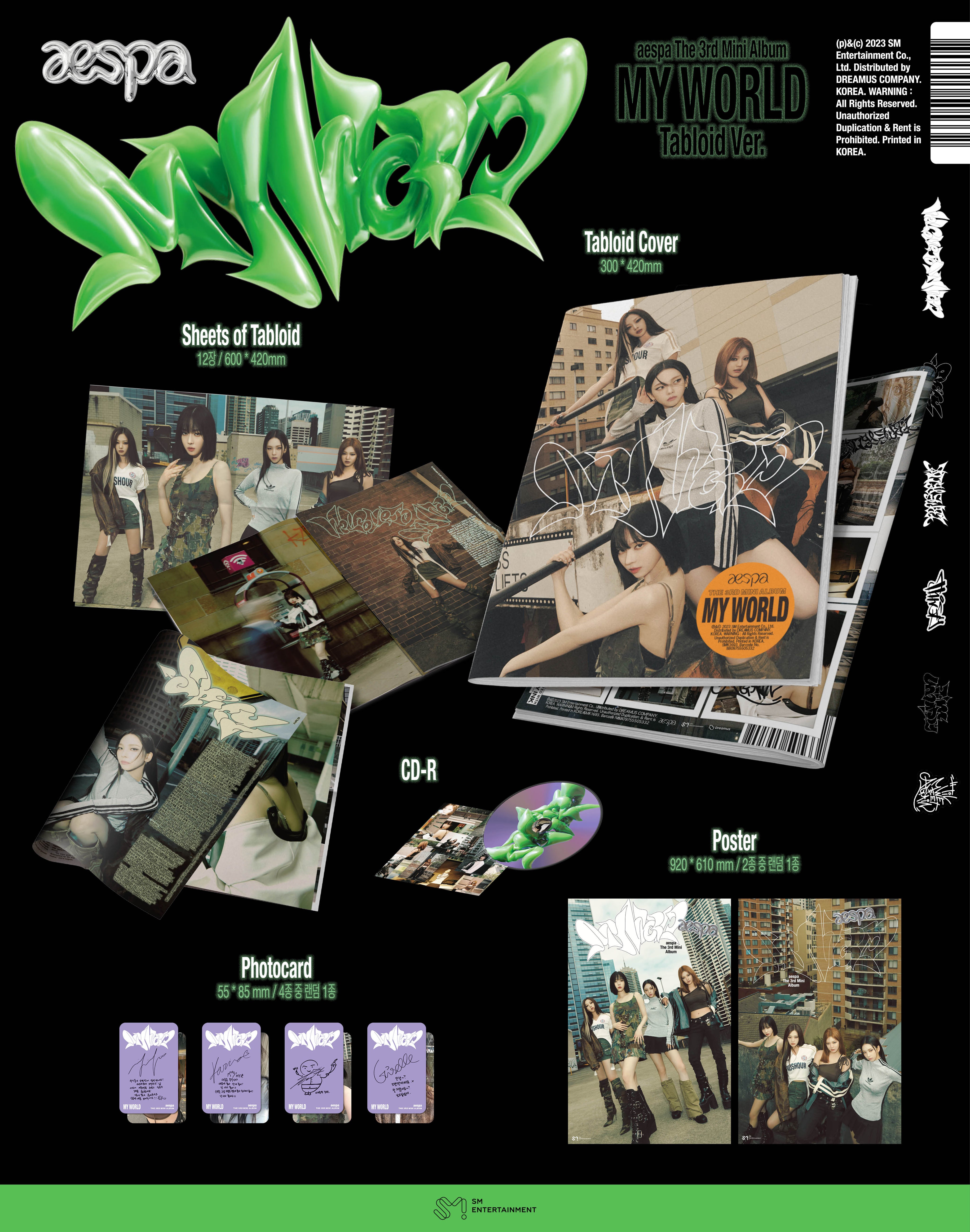 aespa 3rd Mini Album "MY WORLD" (Tabloid Ver.)