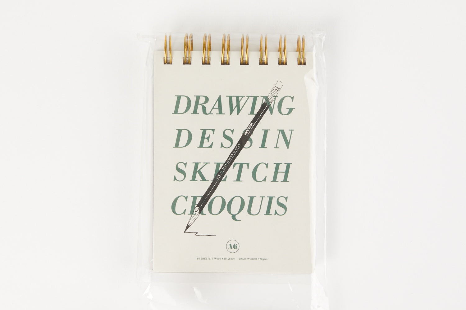 Drawing Book "Drawing Dessin Sketch Croquis" - Green