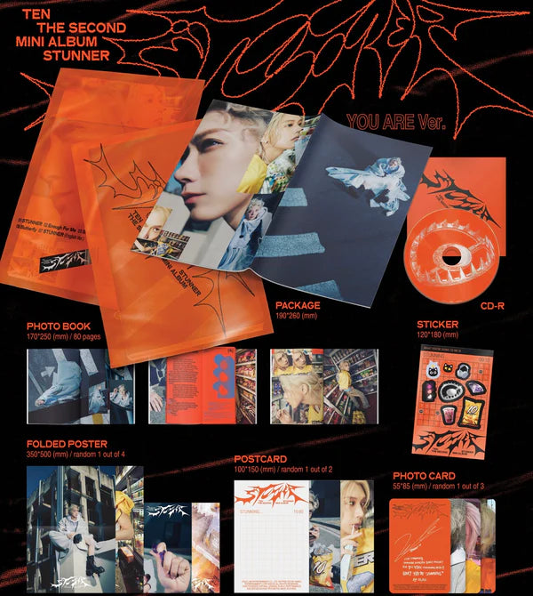 TEN - 2ND MINI ALBUM [STUNNER] (PACK BOOK VER.)