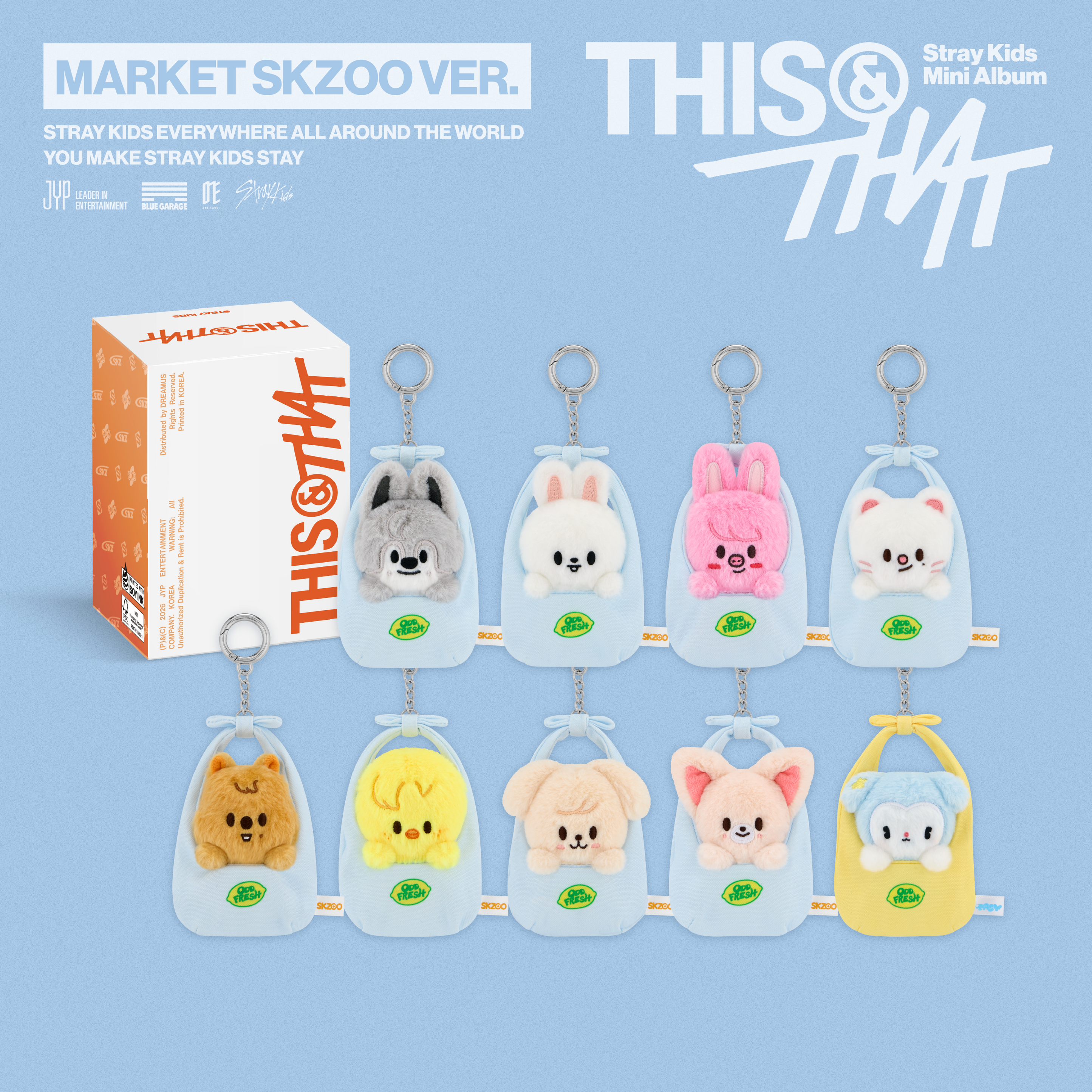 [PRE-ORDER] STRAY KIDS - 10TH MINI ALBUM [THIS&THAT] (MARKET SKZOO VER.) (9 VERSIONS)