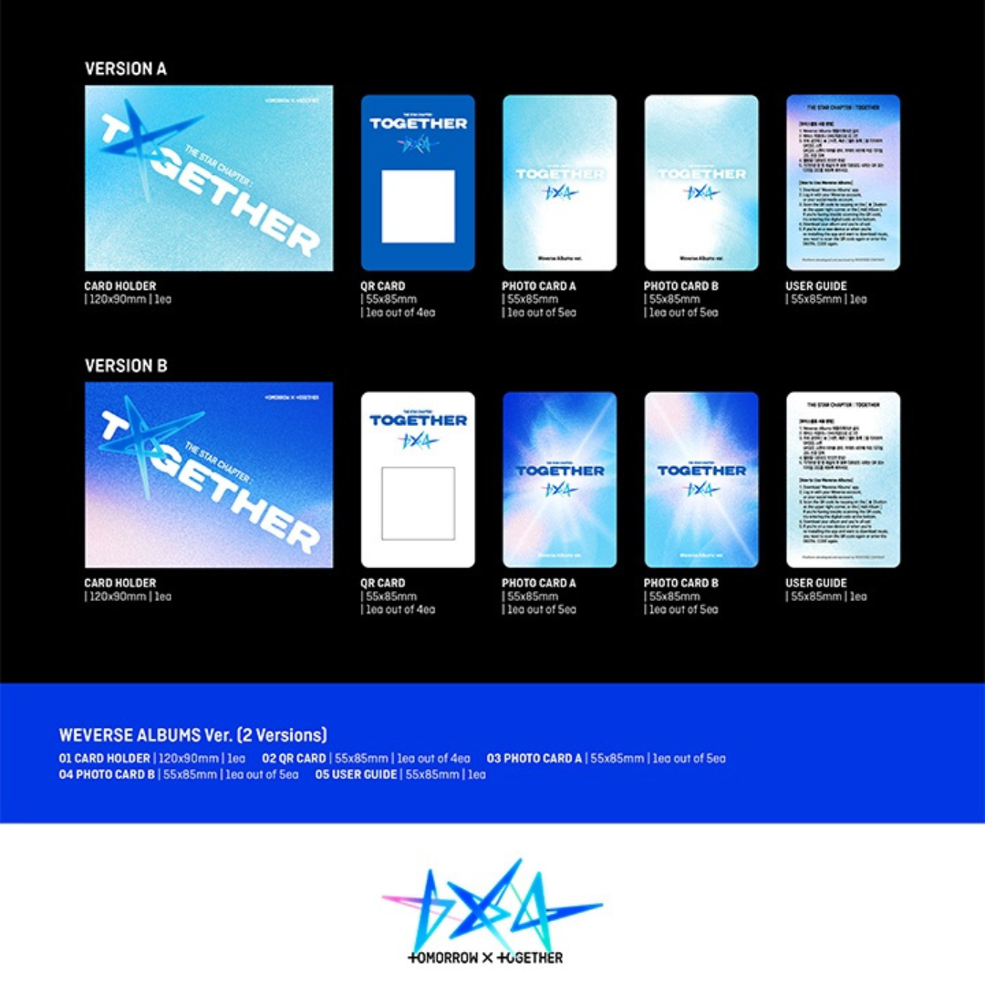 TOMORROW X TOGETHER (TXT) 4th Full Album "THE STAR CHAPTER: TOGETHER" (Weverse Ver.)