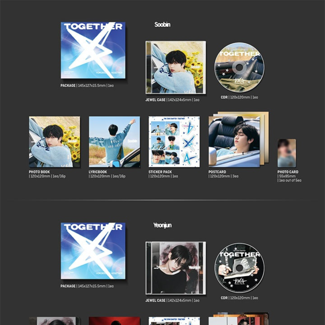 TOMORROW X TOGETHER (TXT) 4th Full Album "THE STAR CHAPTER: TOGETHER" (Solo Track Ver.)