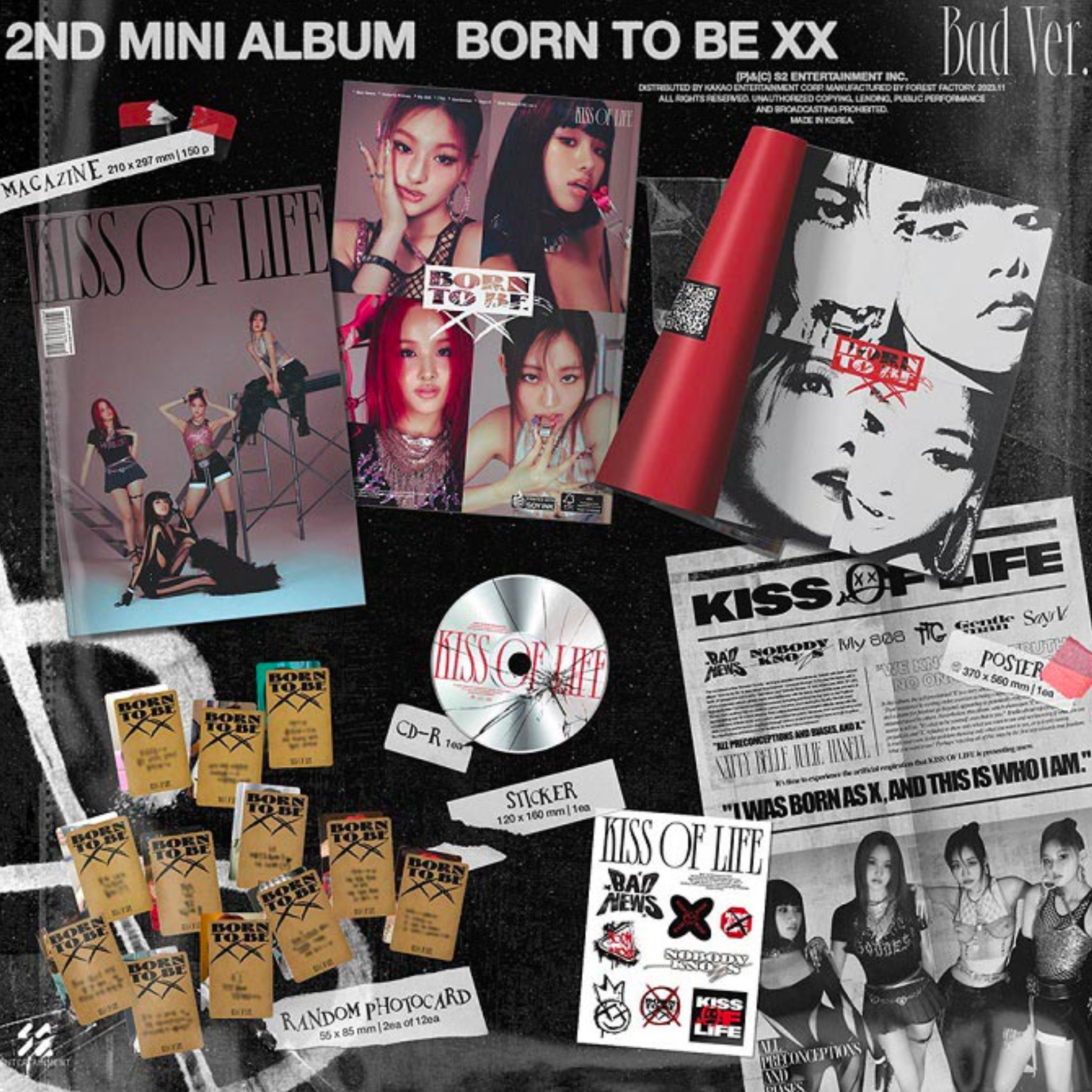 KISS OF LIFE 2ND MINI ALBUM: BORN TO BE XX