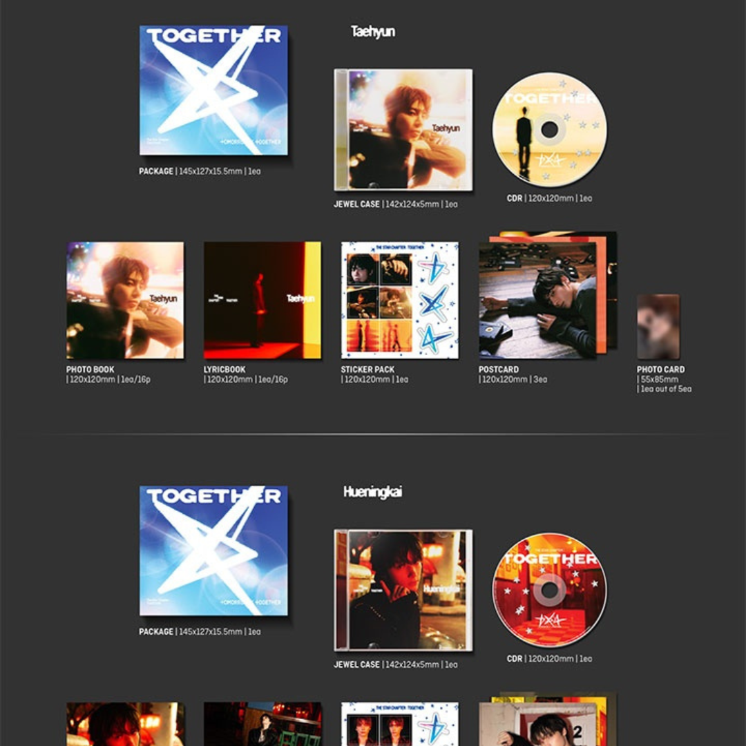 TOMORROW X TOGETHER (TXT) 4th Full Album "THE STAR CHAPTER: TOGETHER" (Solo Track Ver.)