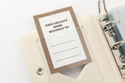 Epoxy Collect Book - "Crush on You" Brown Bear