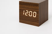 Wood LED Clock Brown (Small)