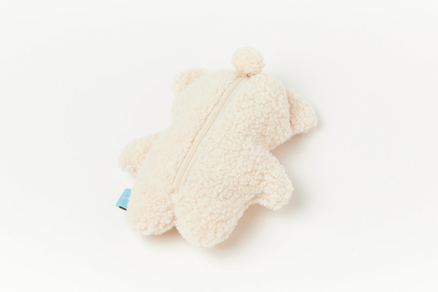 Pencil Case Fluffy Bear Ivory