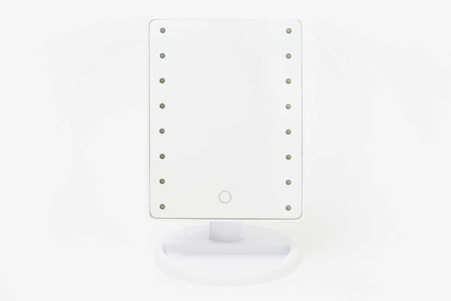 LED Desk Mirror White