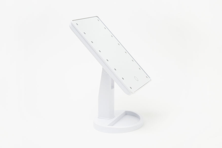 LED Desk Mirror White
