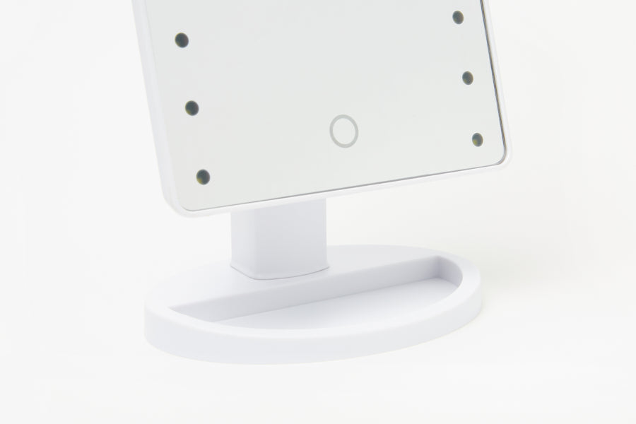 LED Desk Mirror White