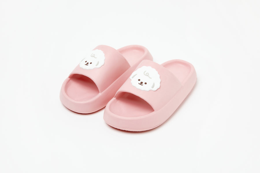 Pom Pom Slippers: Bichon 245 (Pink)