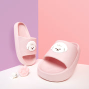 Pom Pom Slippers: Bichon 245 (Pink)