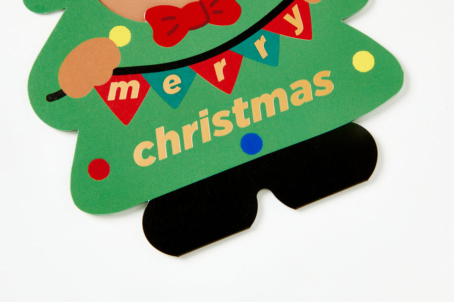 Christmas Card Poodle Christmas Tree