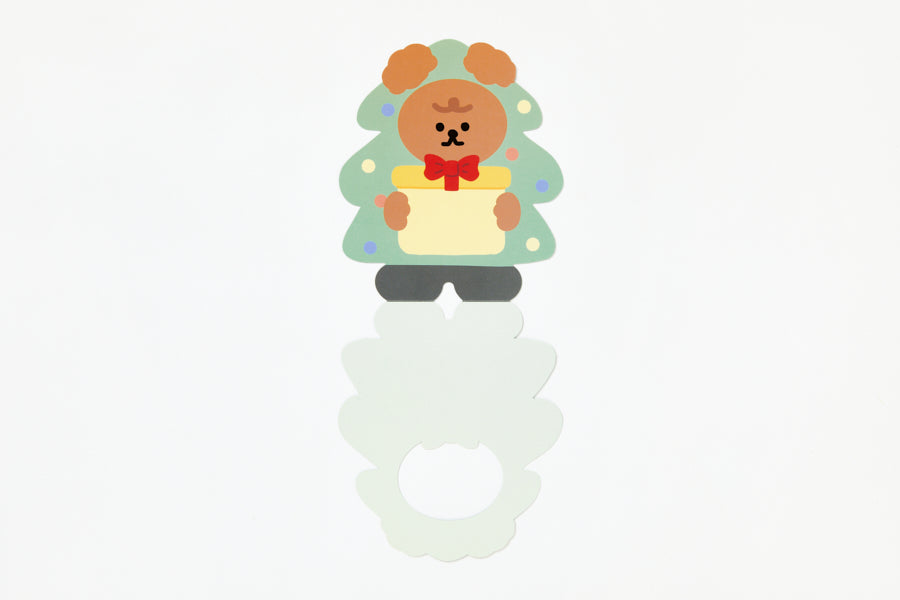 Christmas Card Poodle Christmas Tree