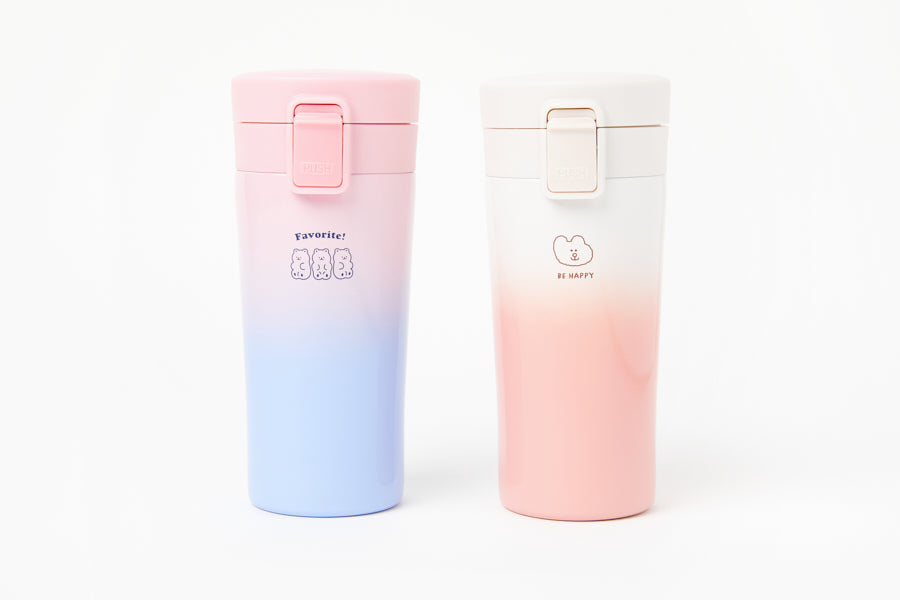 Button Tumbler: Cream Coral (380ml)