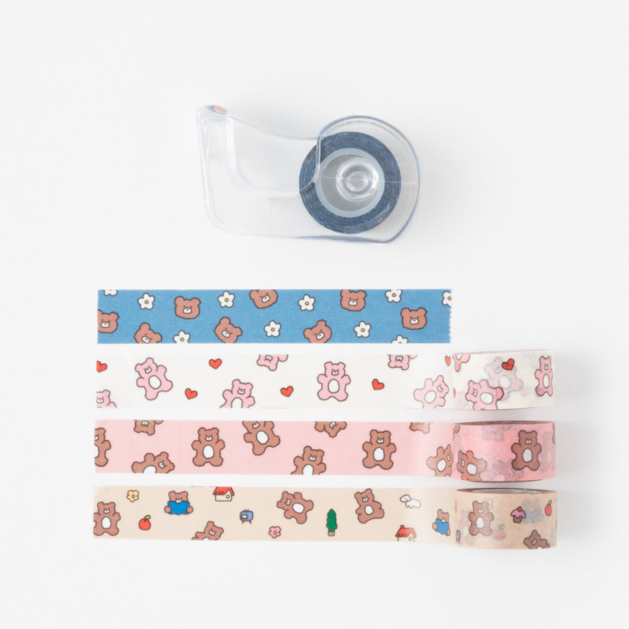 Mini Bear Masking Tape & Cutter Set