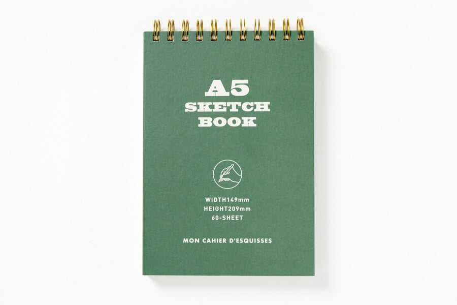 DRAWING BOOK A5 DARK GREEN