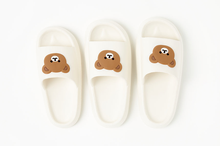White pom pom slippers cheap