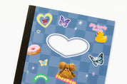 Notebook Bear Blue Retro