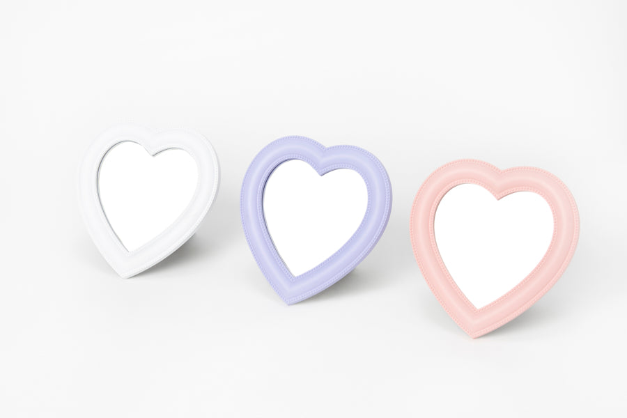 Desk Mirror Pink Heart S