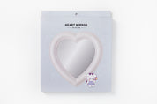 Desk Mirror White Heart L
