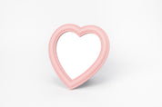 Desk Mirror Pink Heart L