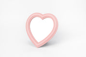 Desk Mirror Pink Heart L